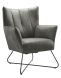 Fauteuil Moretto microleder graphite