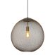 Hanglamp Maroggia bruin rond 50cm koper 1-lichts