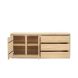 Dressoir Lavio (164 cm) eiken naturel grijs