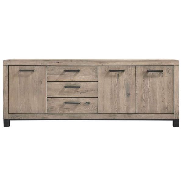 Dressoir Hevano (207 cm) eikenhout moose